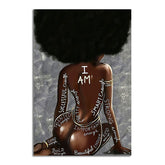 Black Canvas Painting Wall Art Home Decor